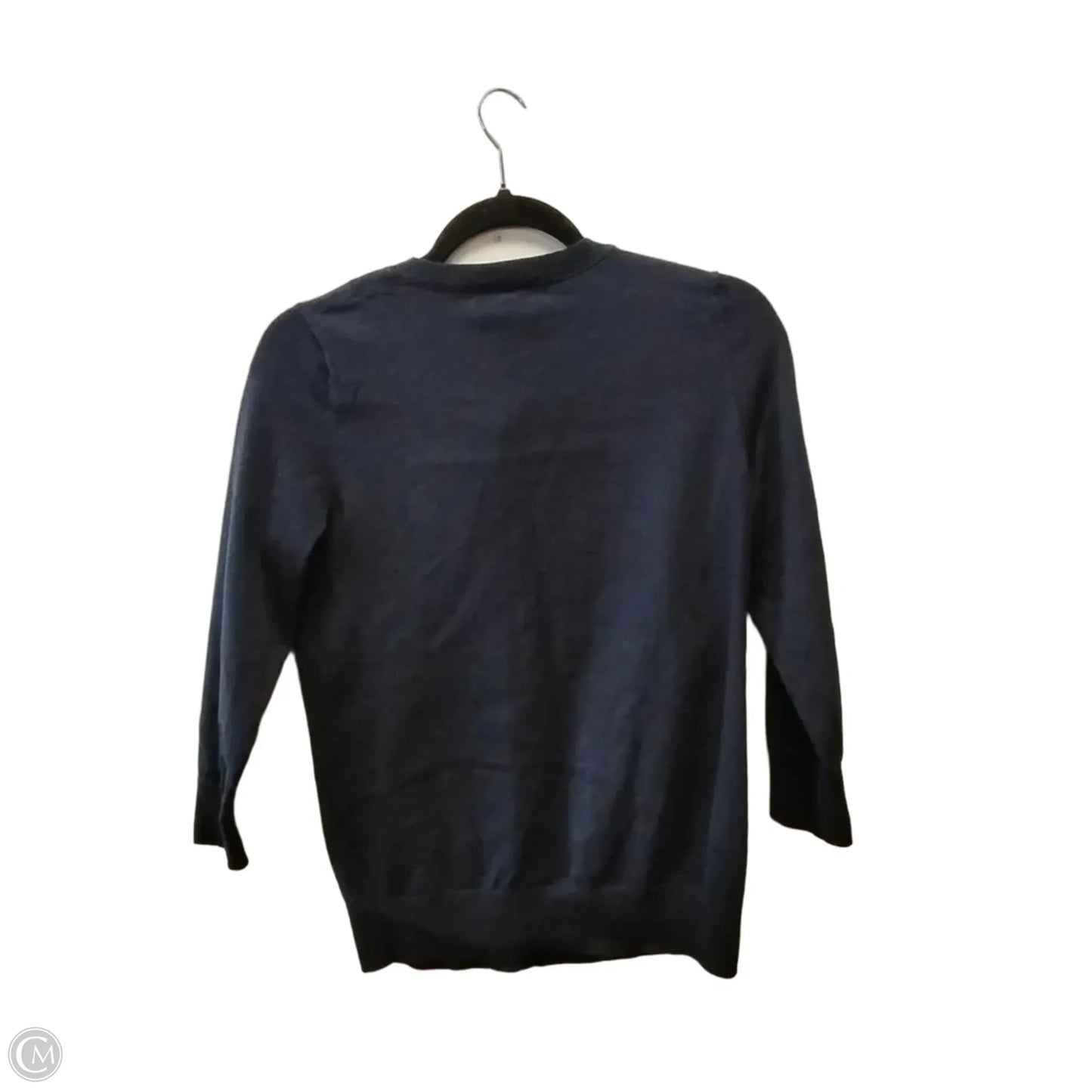 Sweater Cardigan By Talbots In Navy, Size: S