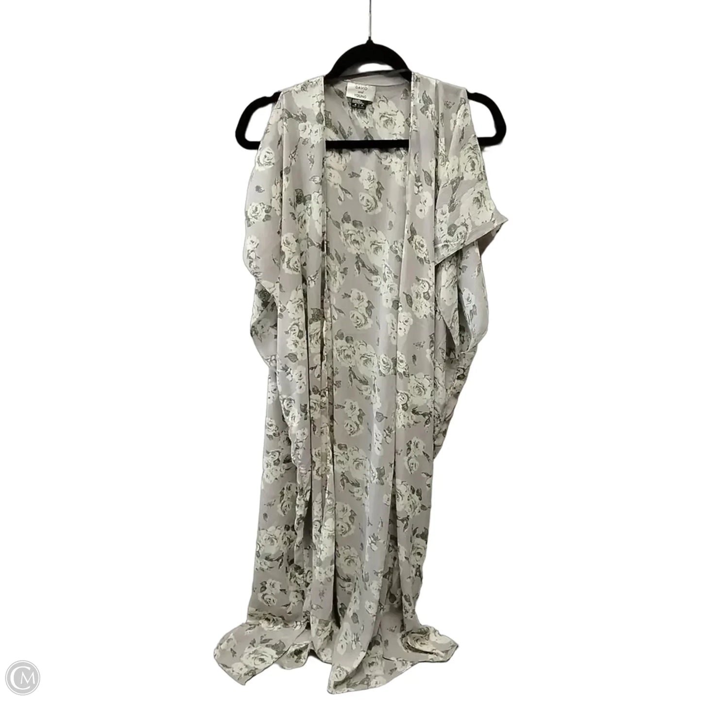 Kimono By David And Young In Floral Print, Size: Onesize