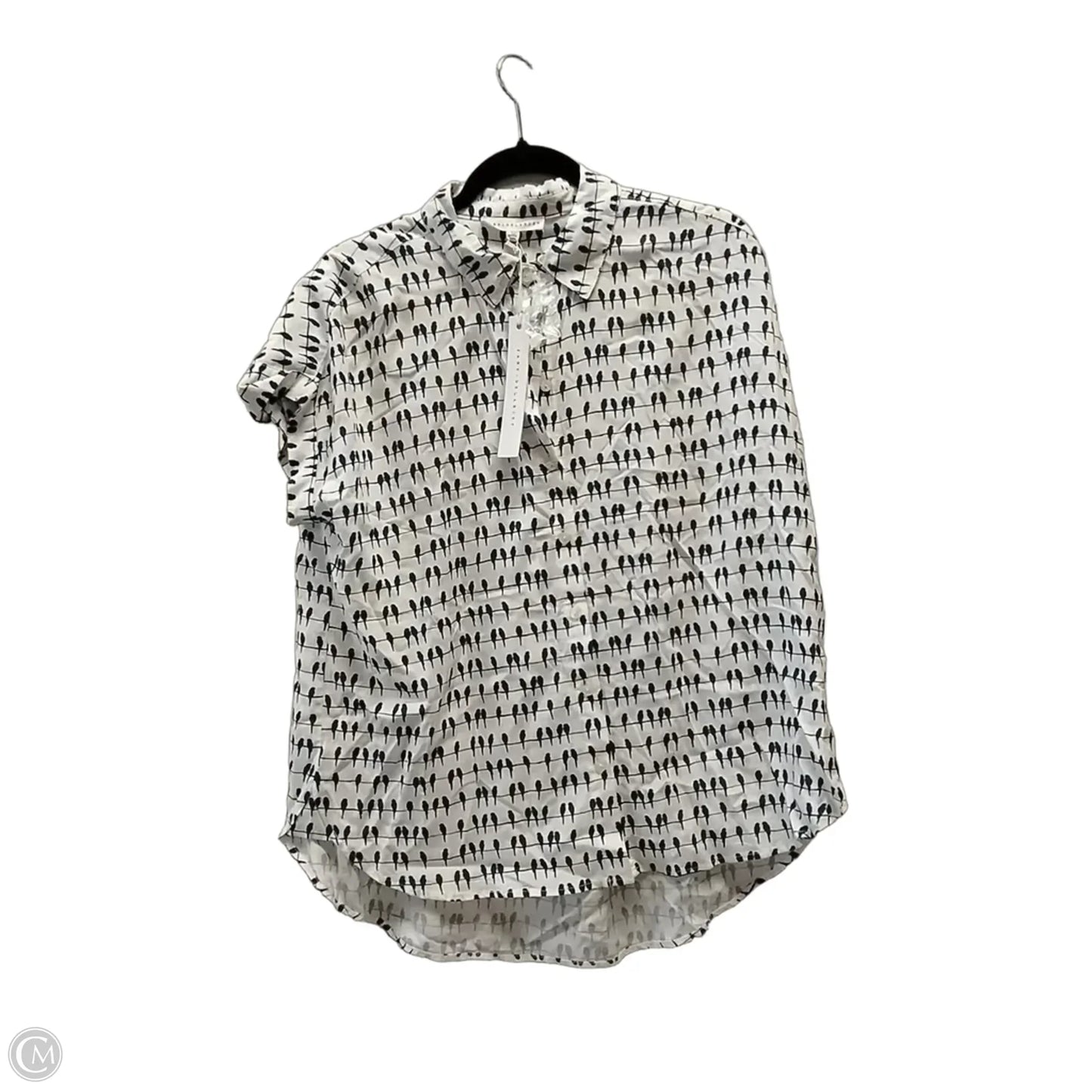 Blouse Short Sleeve By Jane And Delancey In Animal Print, Size: L