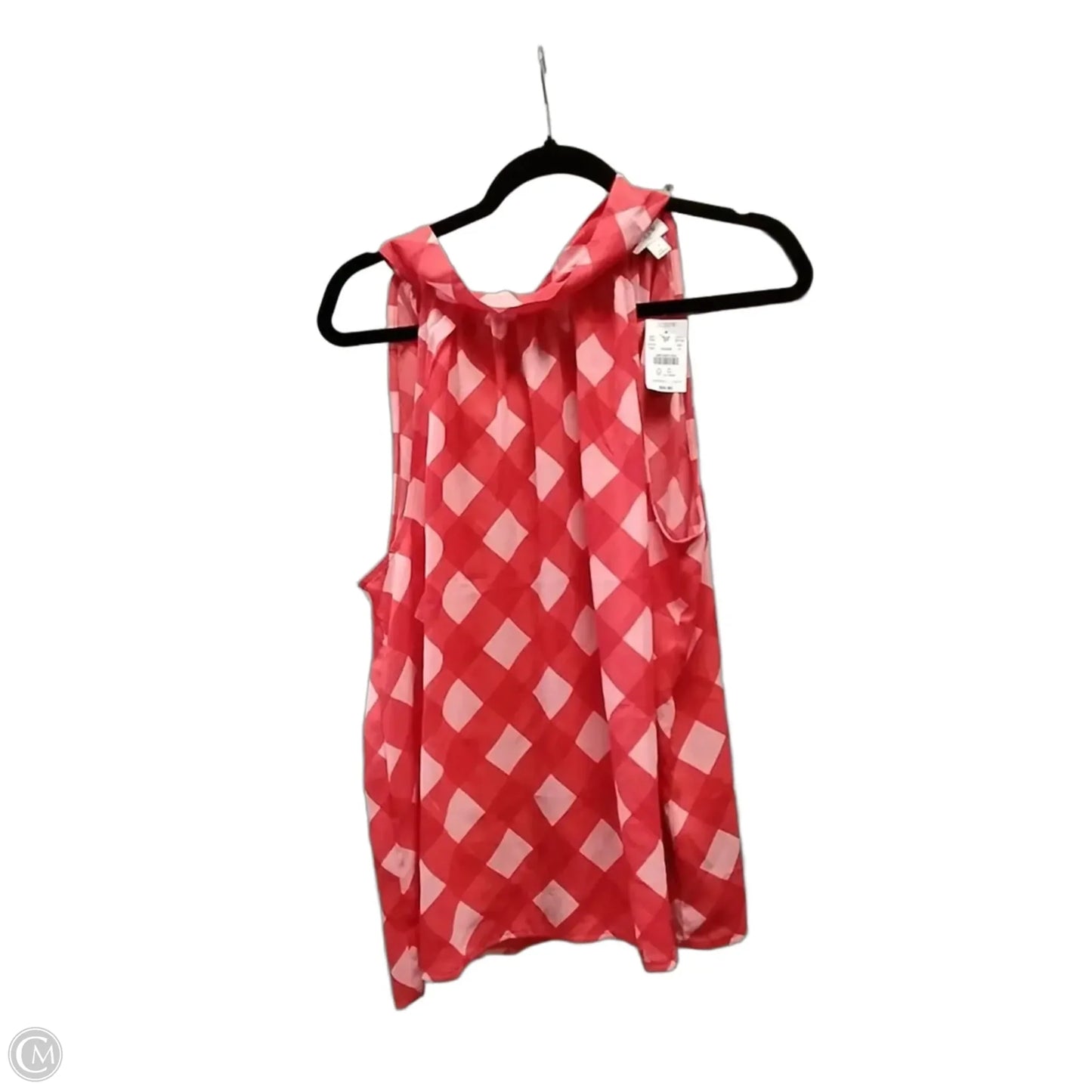 Blouse Sleeveless By J. Crew In Pink & Red, Size: L