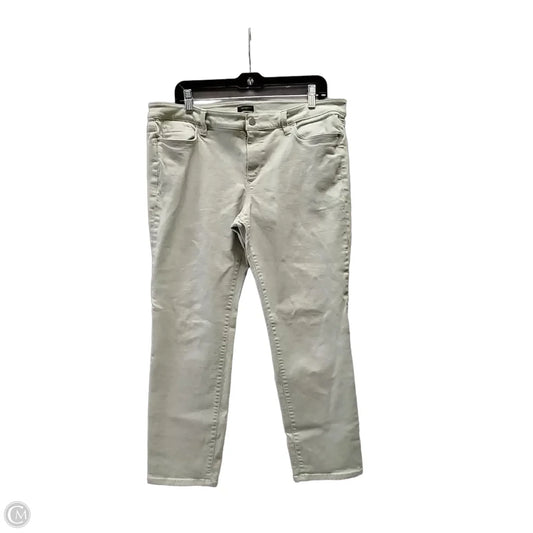 Jeans Straight By Ann Taylor In Green, Size: 14