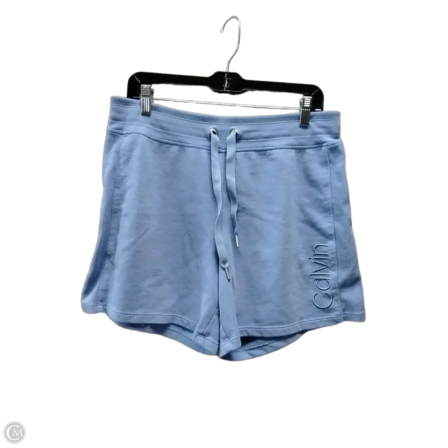Athletic Shorts By Calvin Klein In Blue, Size: L