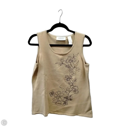 Sweater By Villager By Liz Claiborne In Beige, Size: M