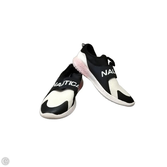 Shoes Sneakers By Nautica In Blue & White, Size: 7.5