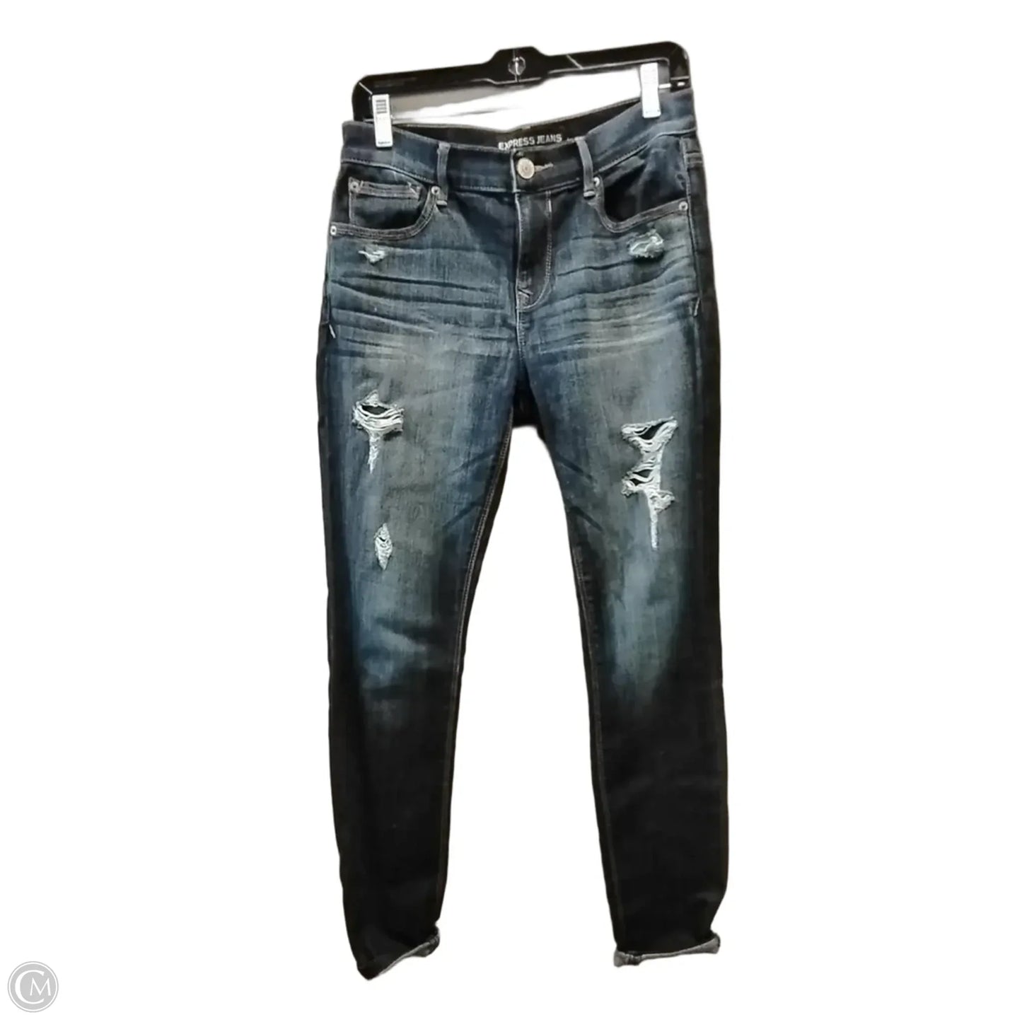 Jeans Skinny By Express In Blue, Size: 6