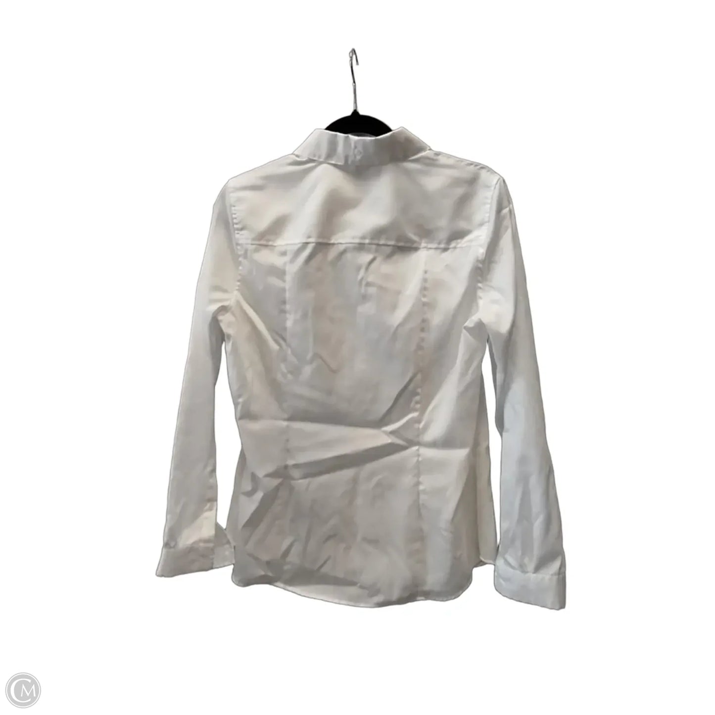 Blouse Long Sleeve By Jones New York In White, Size: M