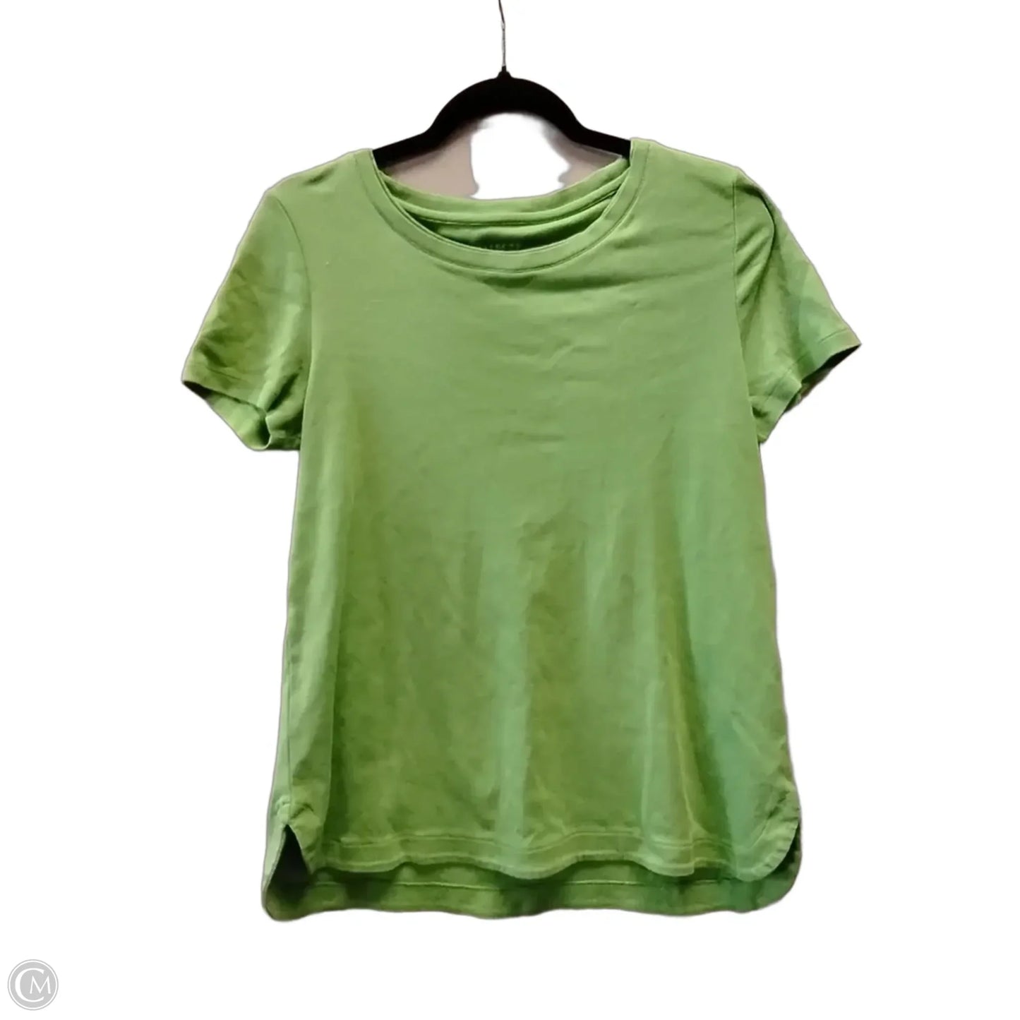 Top Short Sleeve By Talbots In Green, Size: L