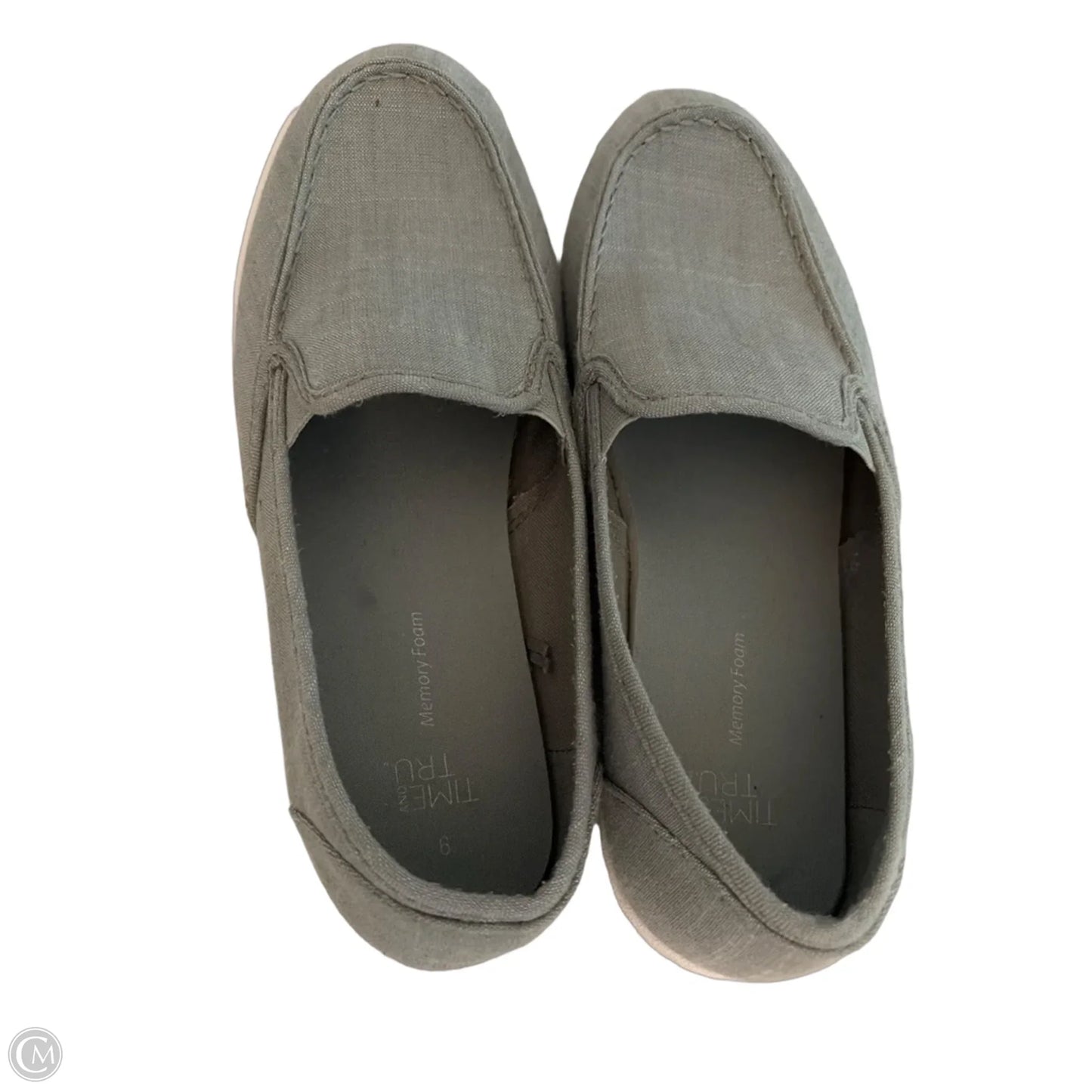 Shoes Flats By Time And Tru In Grey, Size: 9
