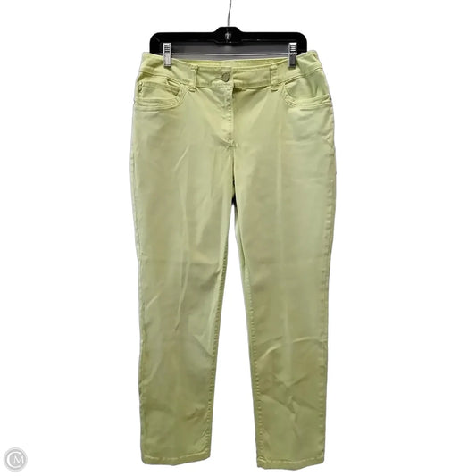 Jeans Cropped By Chicos In Yellow, Size: 6