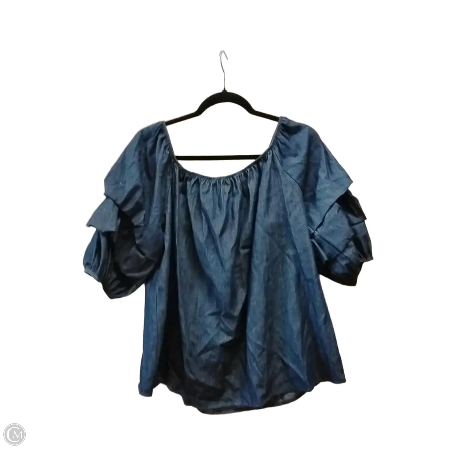 Blouse 3/4 Sleeve By Bp In Blue, Size: L