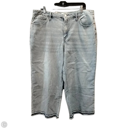Jeans Wide Leg By Cme In Blue, Size: 14