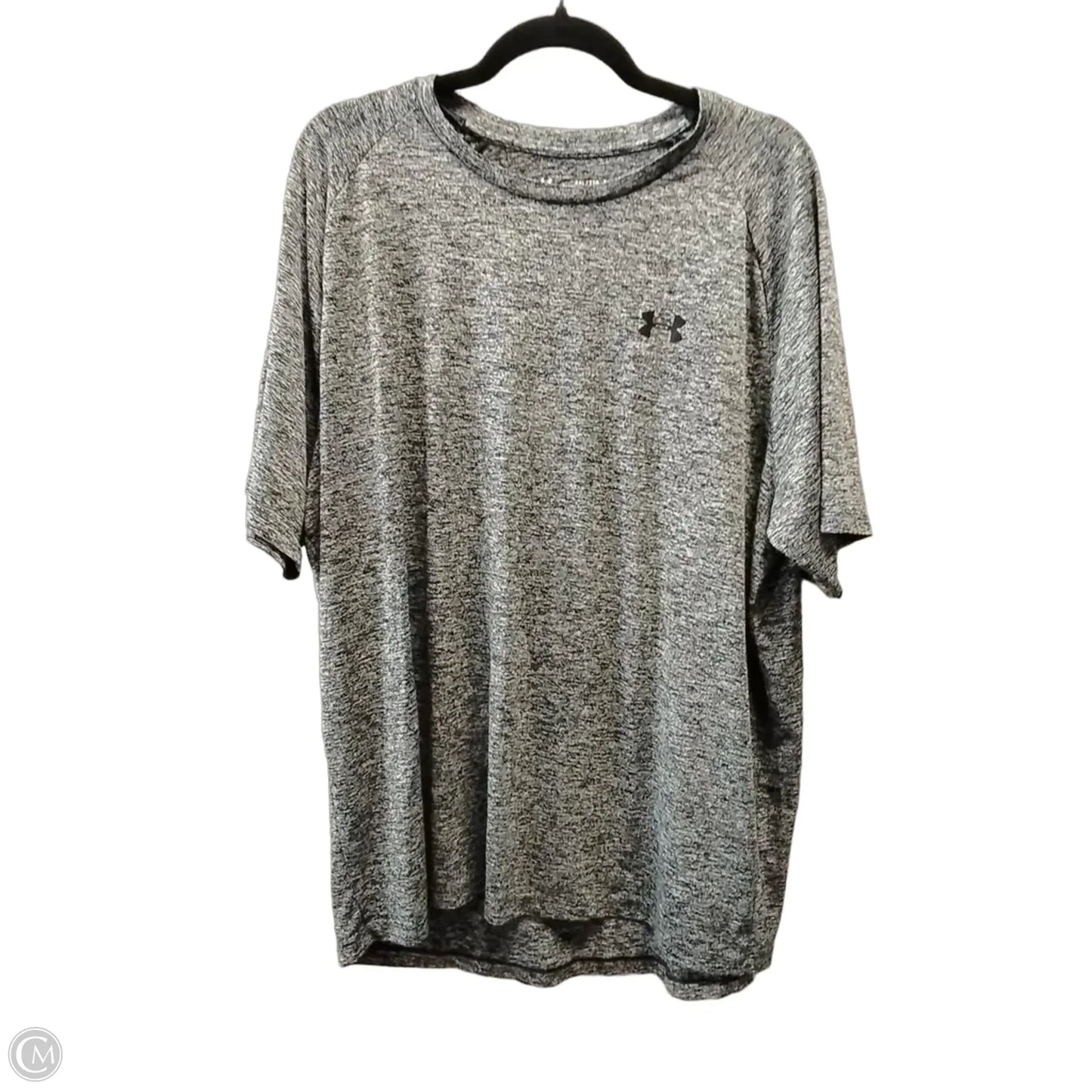 Athletic Top Short Sleeve By Under Armour In Grey, Size: Xxl