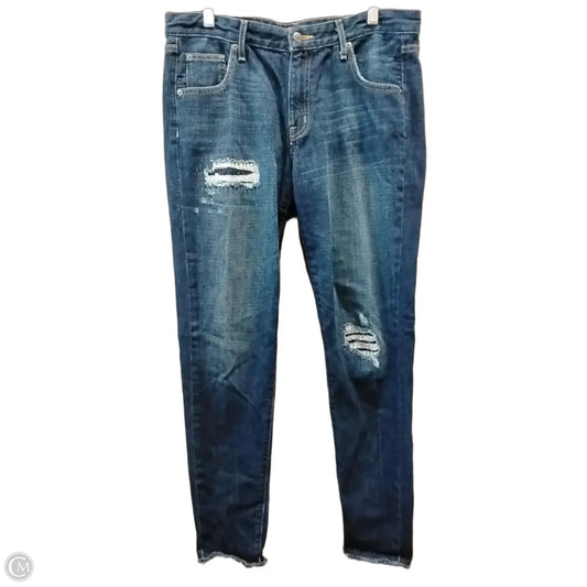 Jeans Boyfriend By Mossimo In Blue, Size: 8