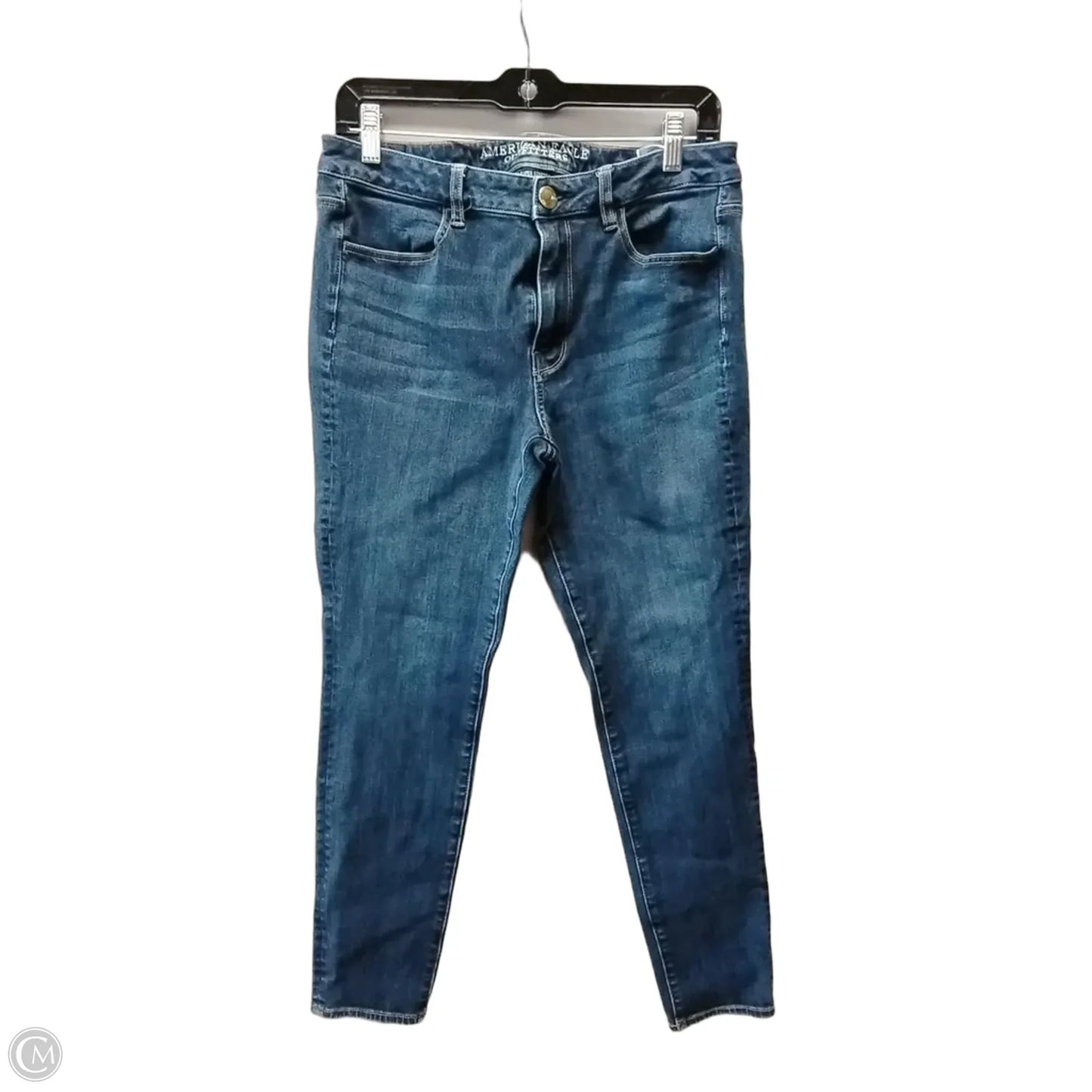 Jeans Skinny By American Eagle In Blue, Size: 10