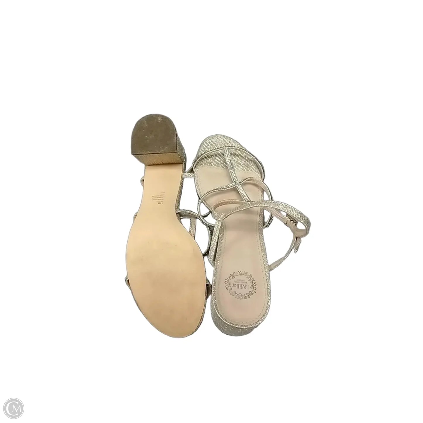 Shoes Heels Block By Cme In Gold, Size: 11