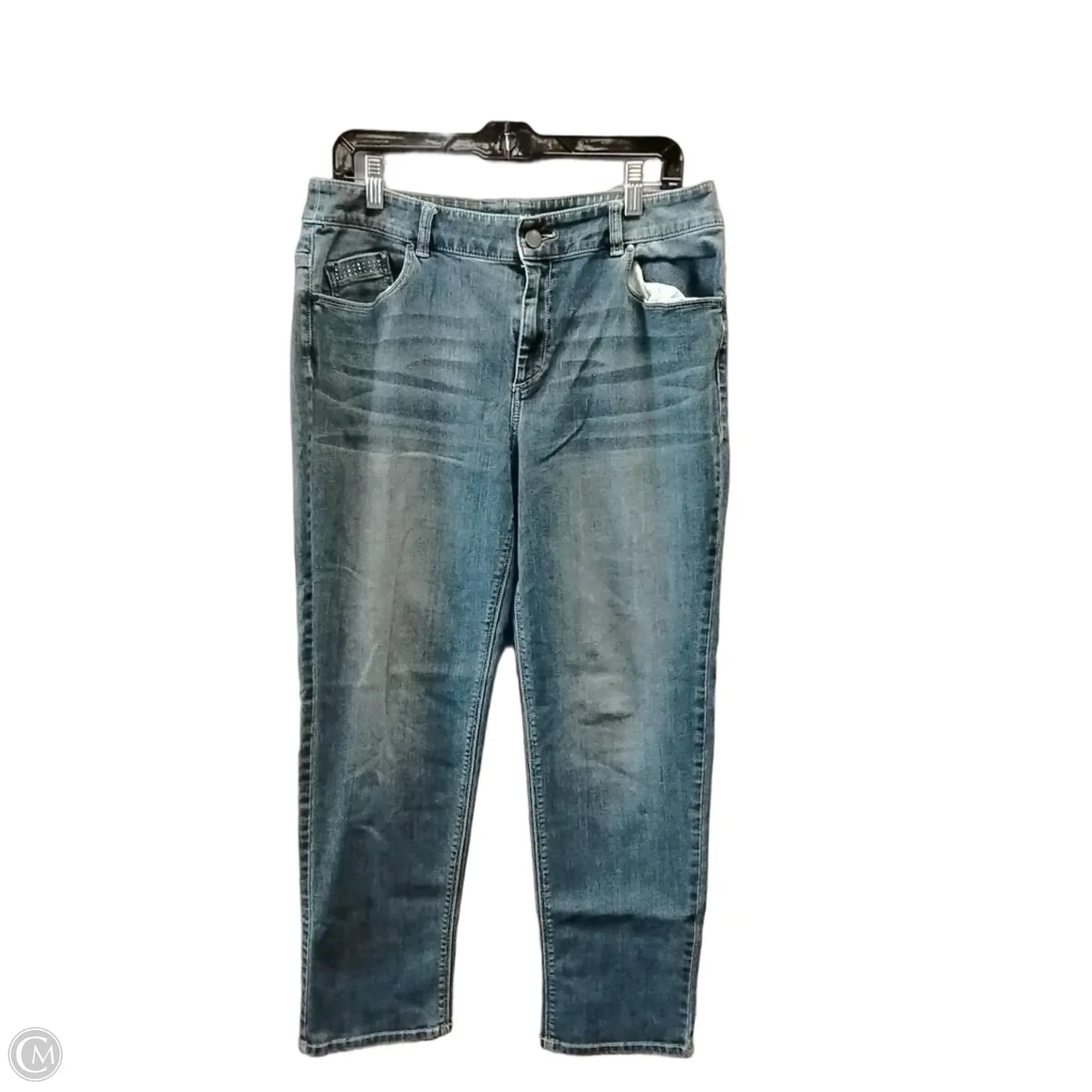 Jeans Straight By Chicos In Blue, Size: 10