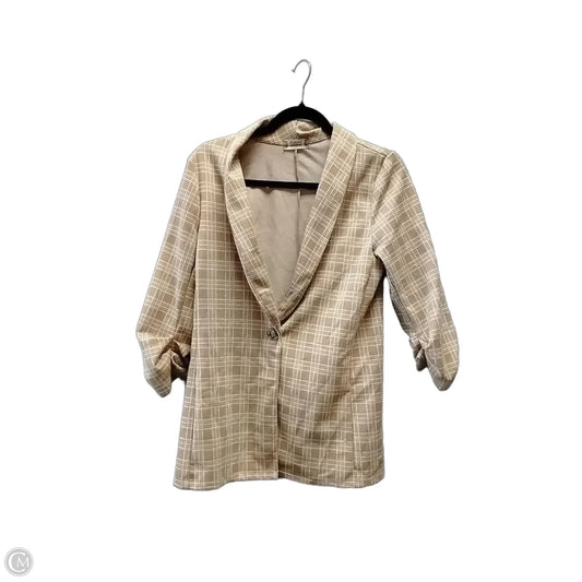 Blazer By Altard State In Tan & White, Size: S