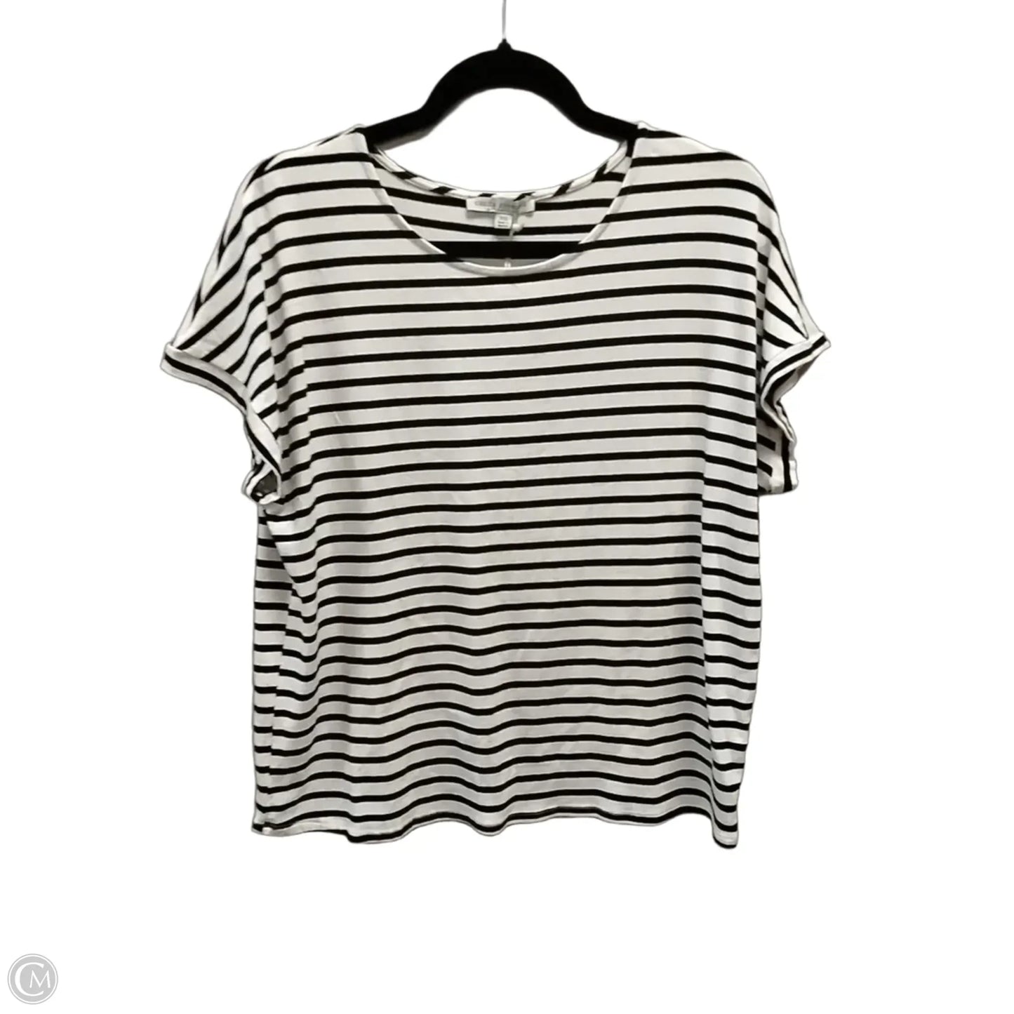 Top Short Sleeve By Green Envelope In Striped Pattern, Size: Xxl