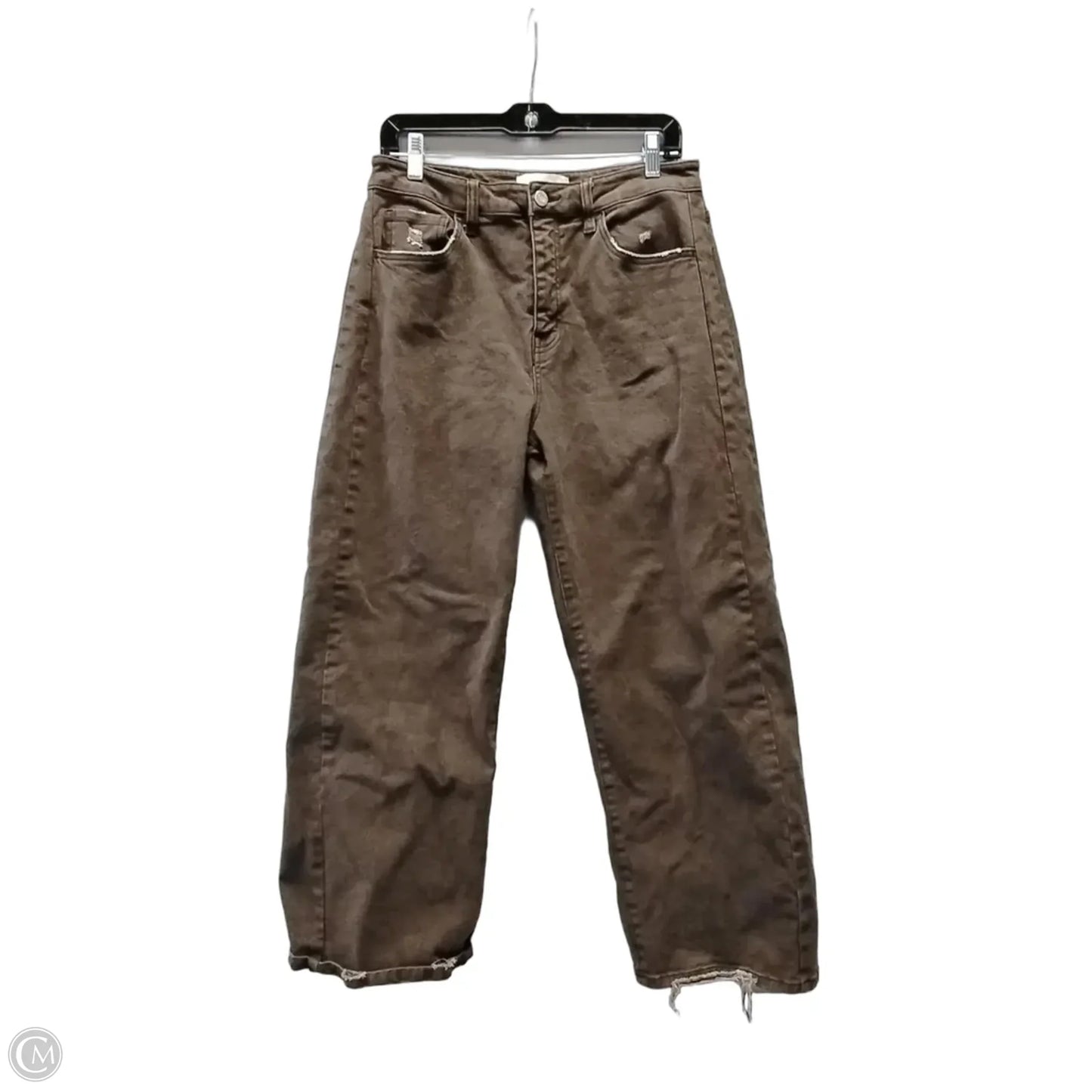 Jeans Straight By Verve In Brown, Size: 8