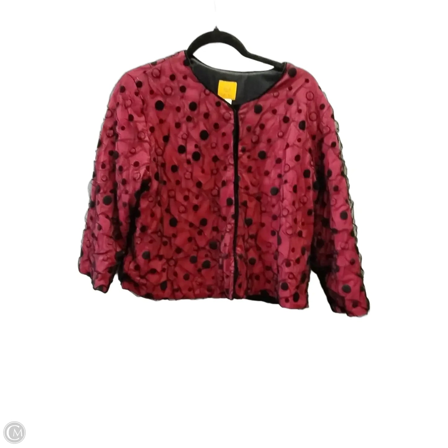 Jacket Other By Ruby Rd In Black & Red, Size: L