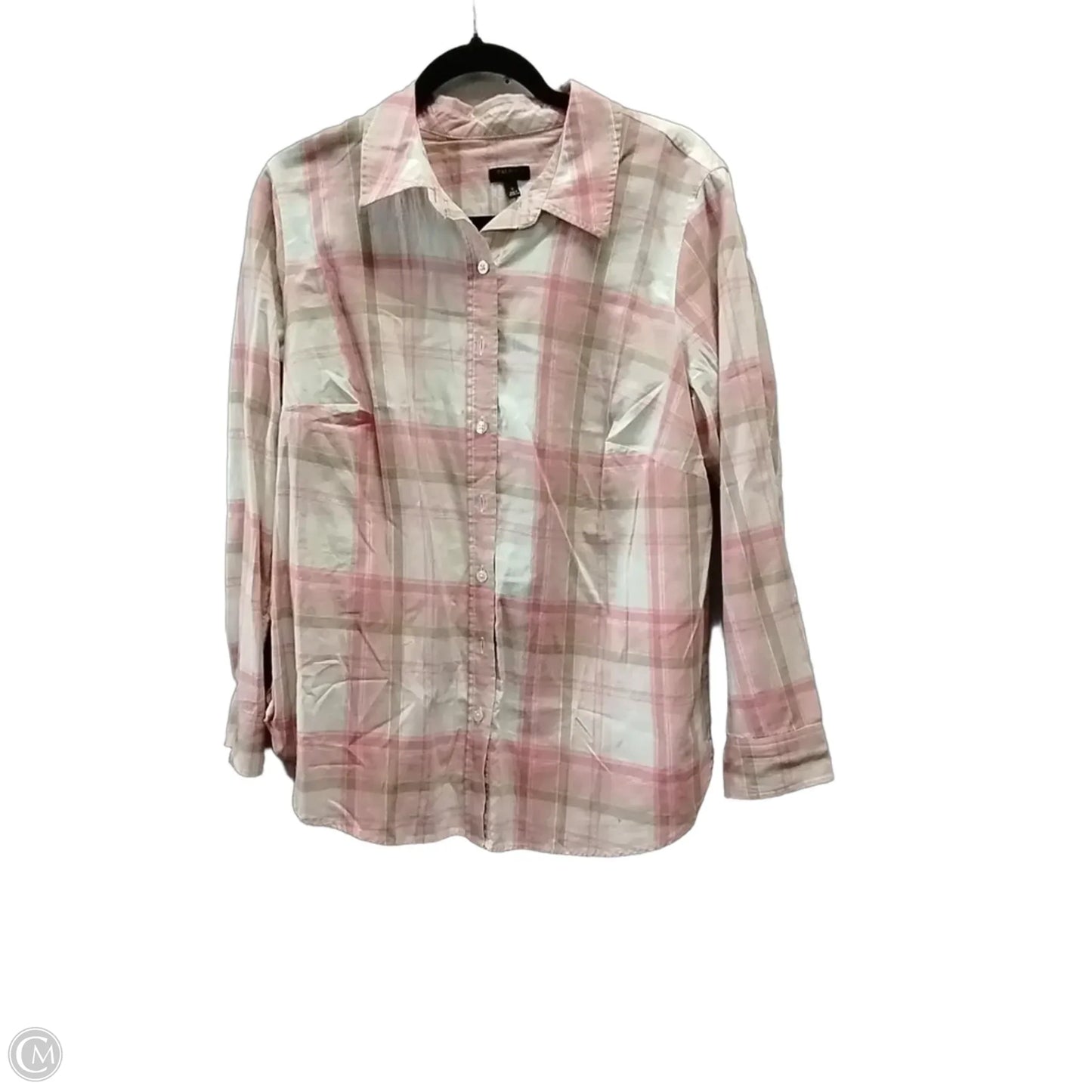 Blouse 3/4 Sleeve By Talbots In Pink, Size: 1x