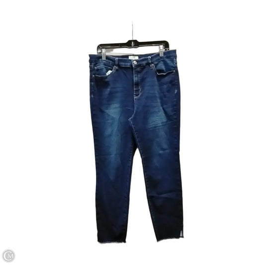 Jeans Skinny By Nicole Miller In Blue, Size: 14