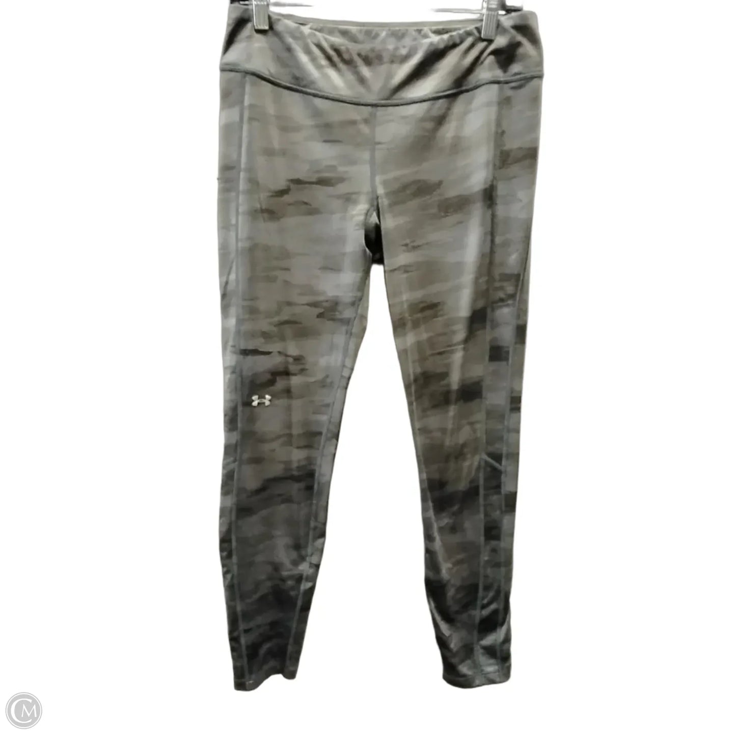Athletic Leggings By Under Armour In Camouflage Print, Size: L