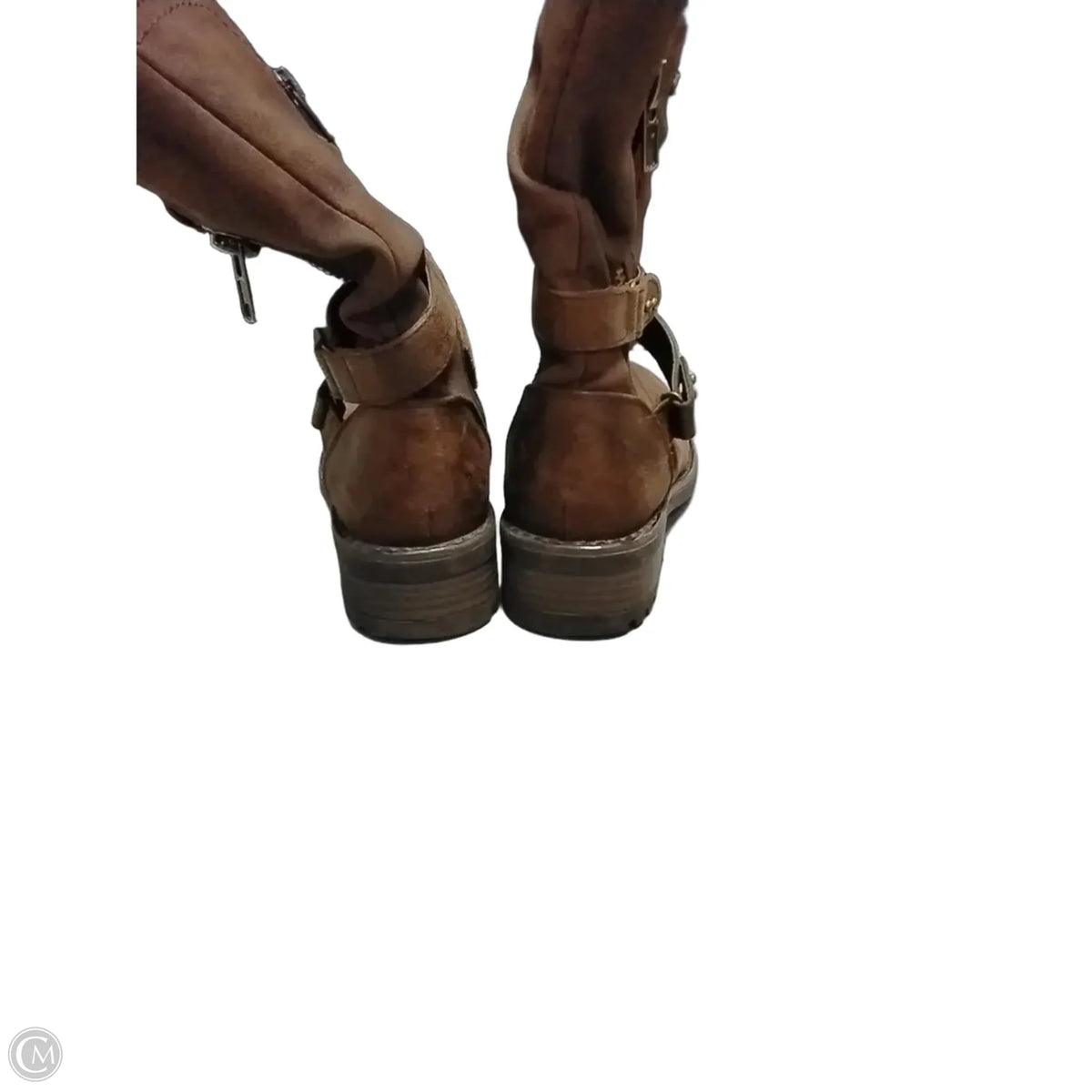 Boots Ankle Heels By Cme In Brown, Size: 6.5