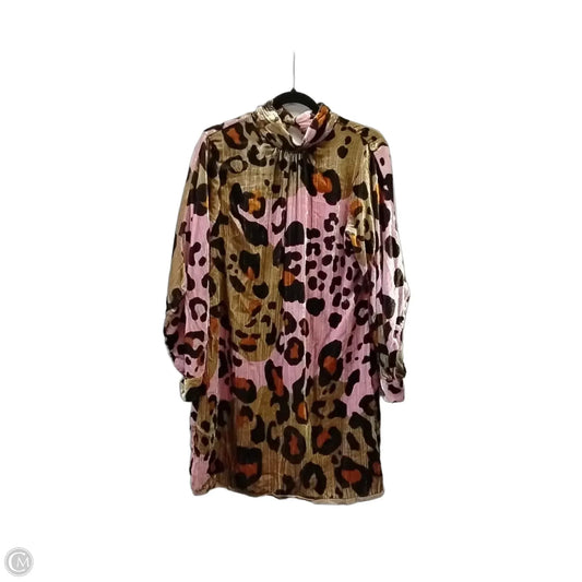 Dress Casual Midi By Anthropologie In Leopard Print, Size: 12p