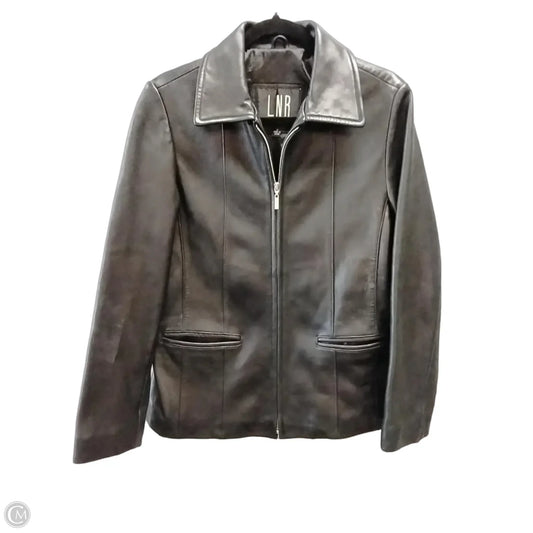 Jacket Leather By Cme In Black, Size: M