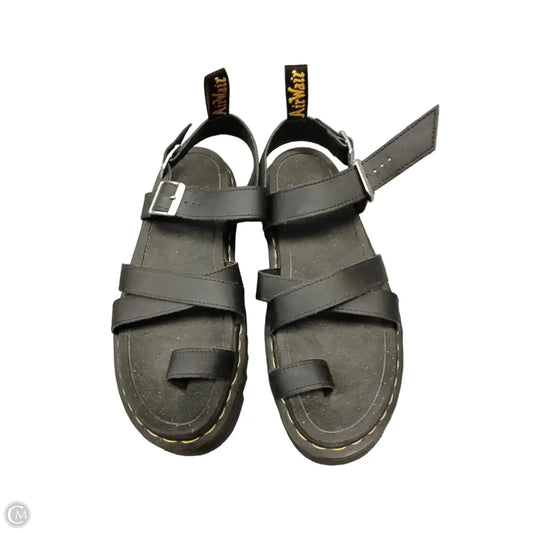 Sandals Flats By Dr Martens In Black, Size: 10