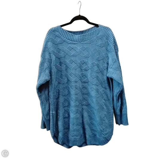 Sweater By Lee In Blue, Size: 1x