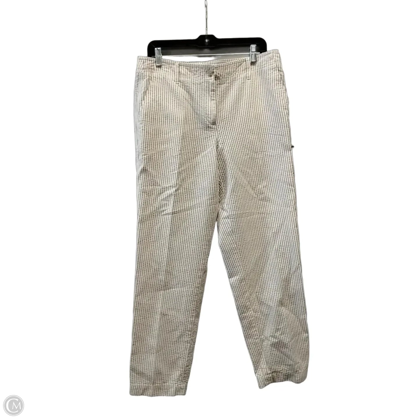 Pants Cropped By Talbots In Striped Pattern, Size: 10