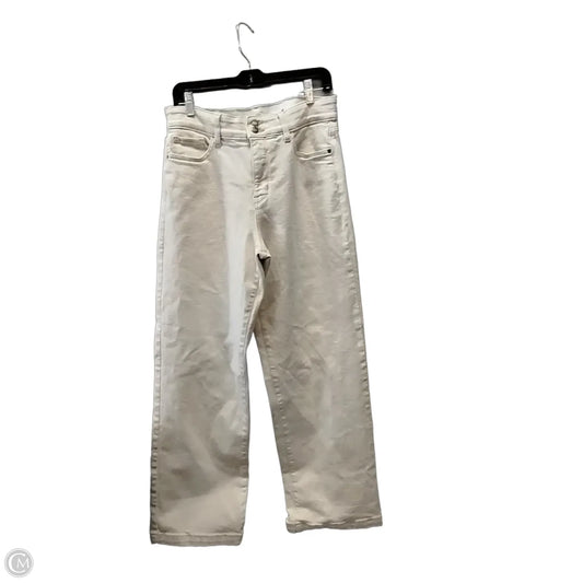 Jeans Wide Leg By St Johns Bay In Beige, Size: 10