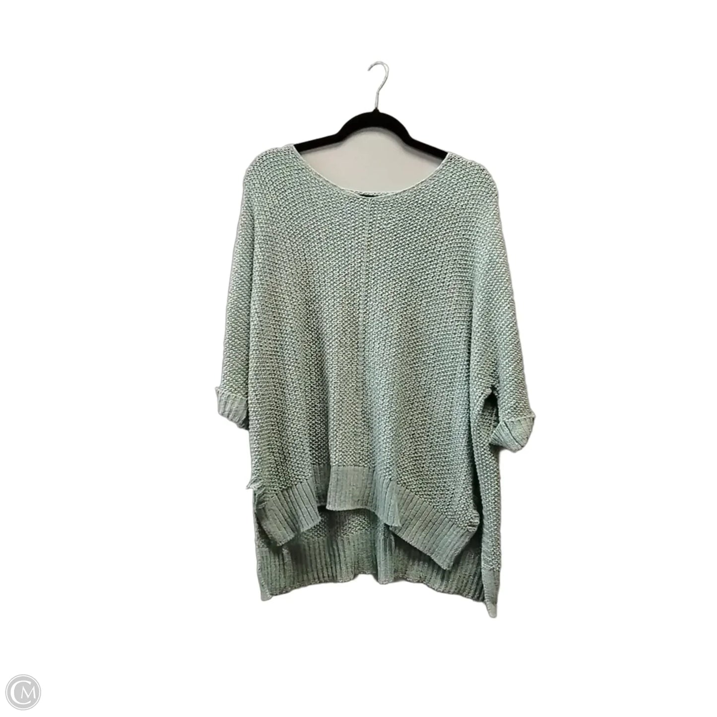 Sweater Short Sleeve By Easel In Green, Size: L