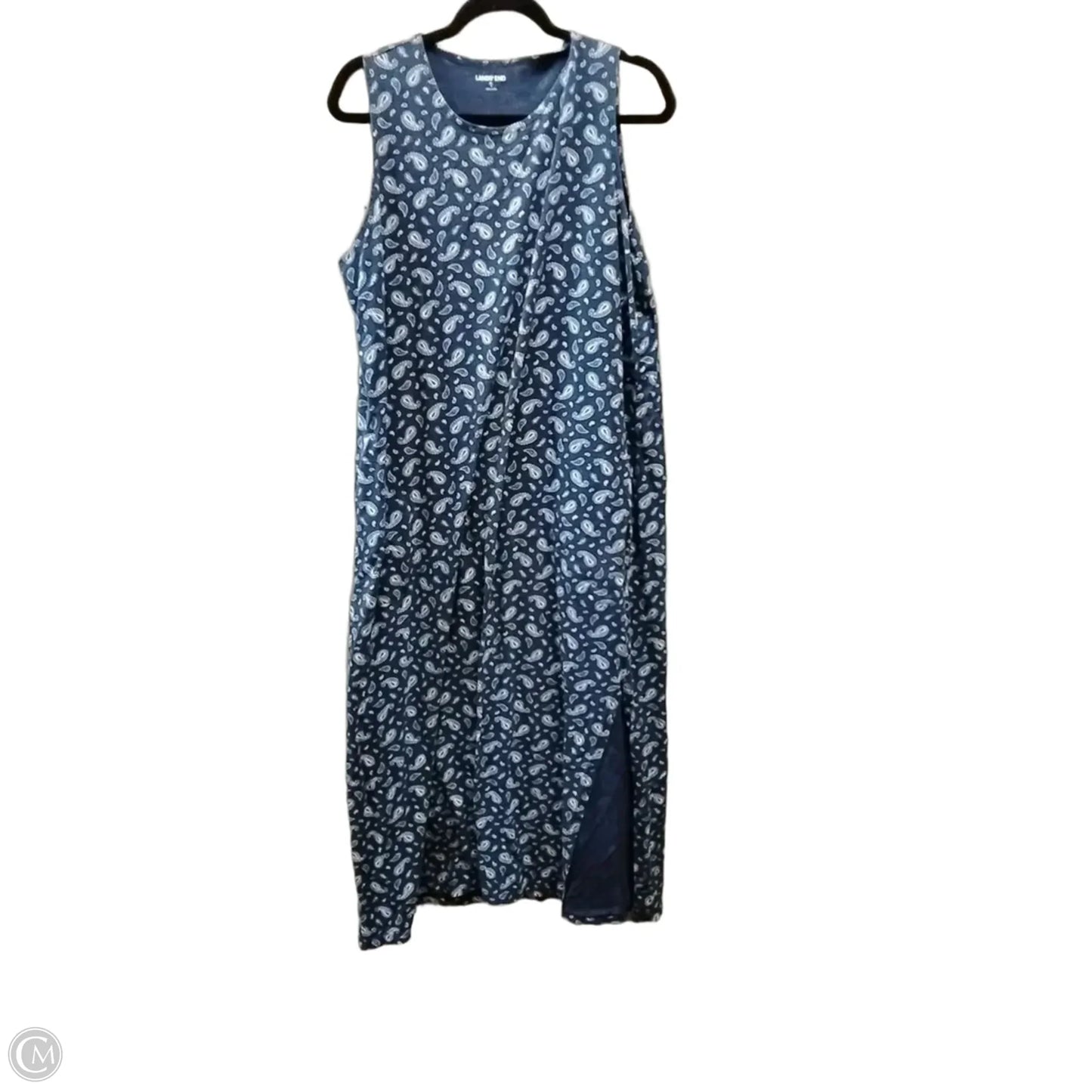 Dress Casual Maxi By Lands End In Paisley Print, Size: 14