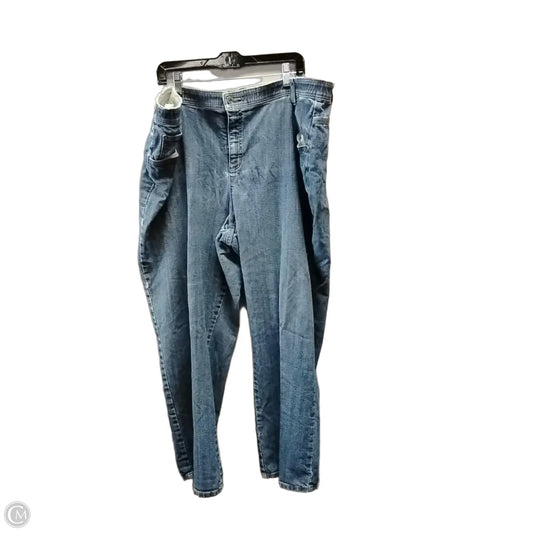 Jeans Wide Leg By Cj Banks In Blue, Size: 24w