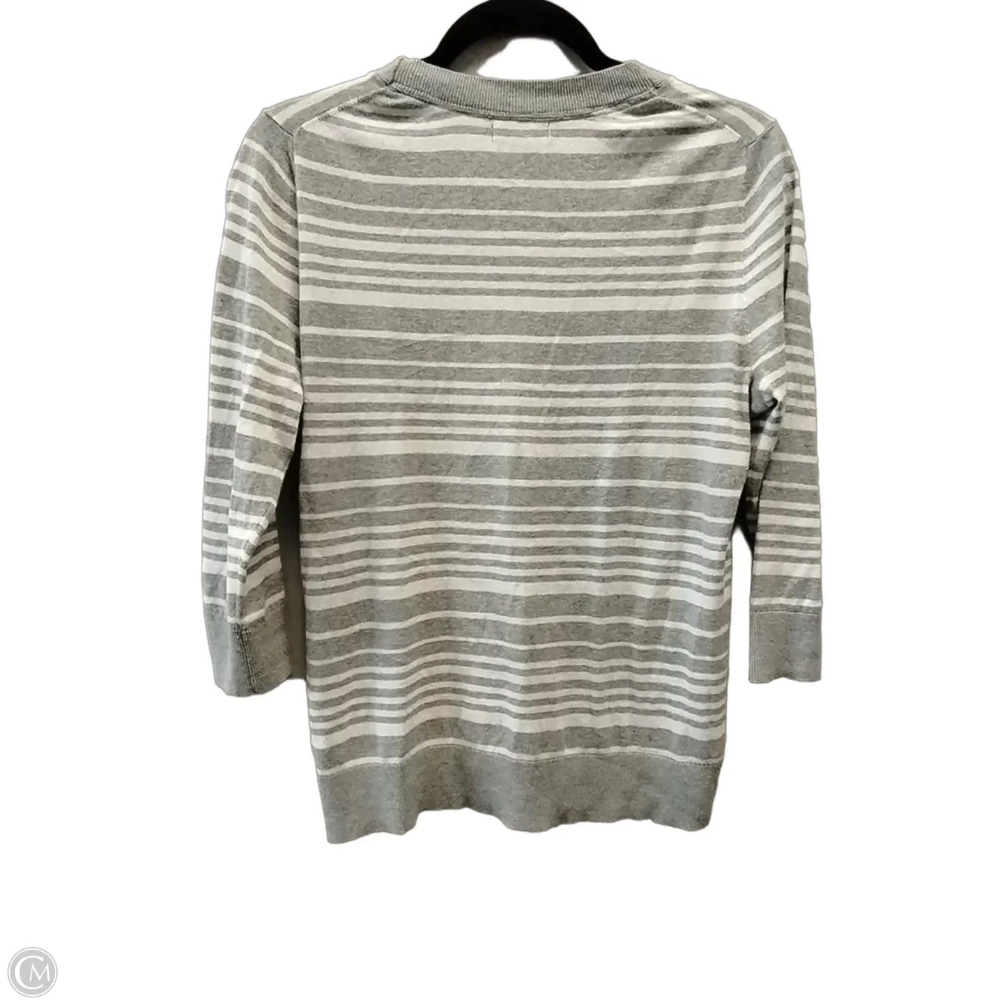 Sweater Cardigan By Gap In Striped Pattern, Size: M