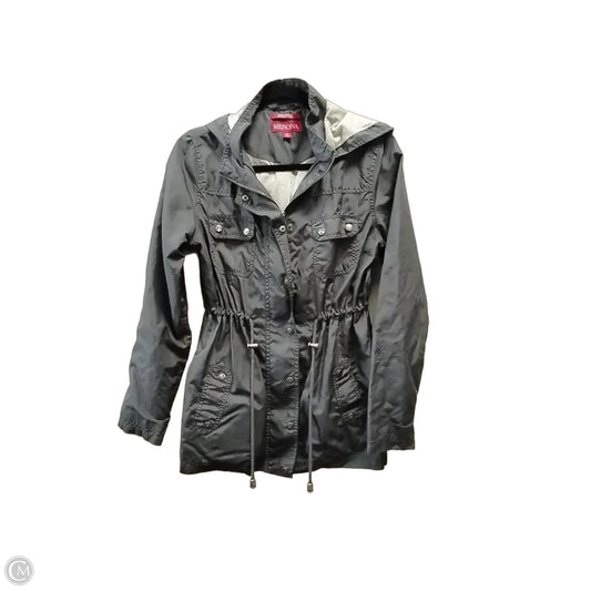 Coat Raincoat By Merona In Blue, Size: Sp