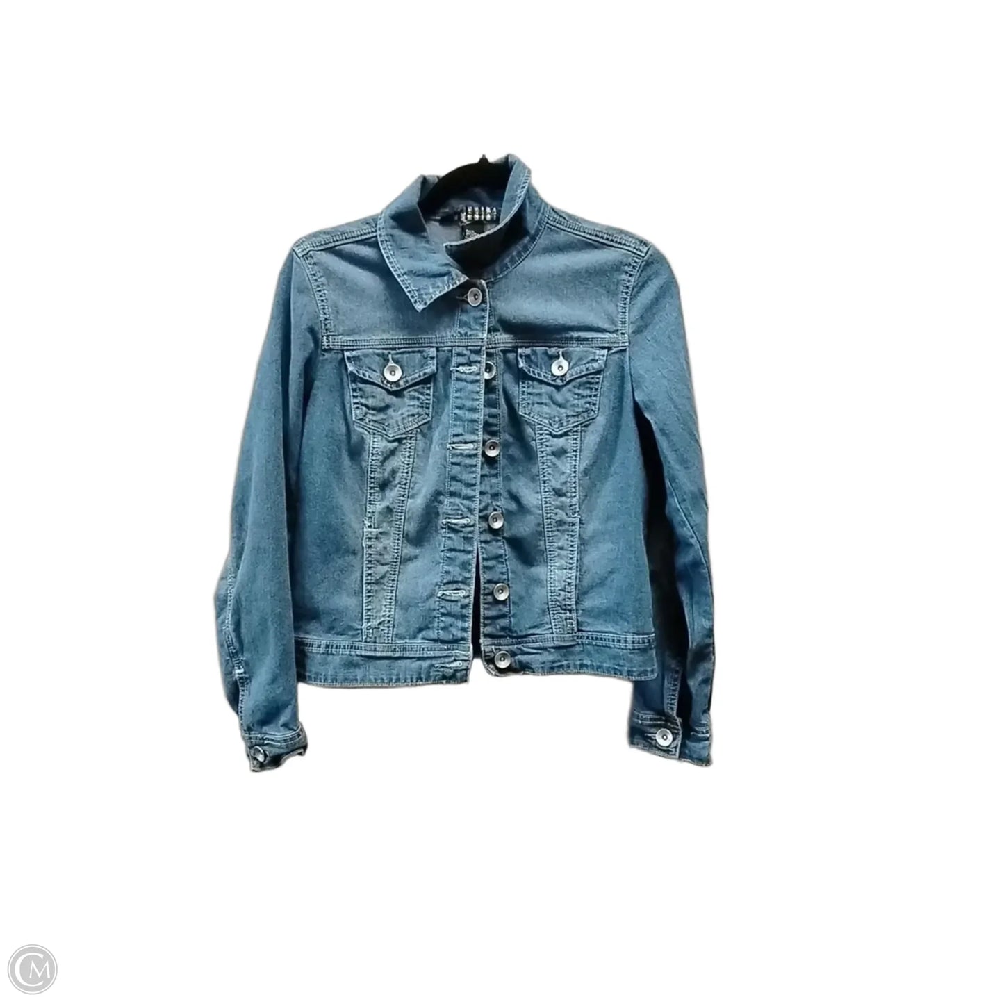 Jacket Denim By Baccini In Blue, Size: M