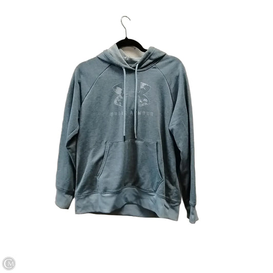 Athletic Sweatshirt Hoodie By Under Armour In Blue, Size: M