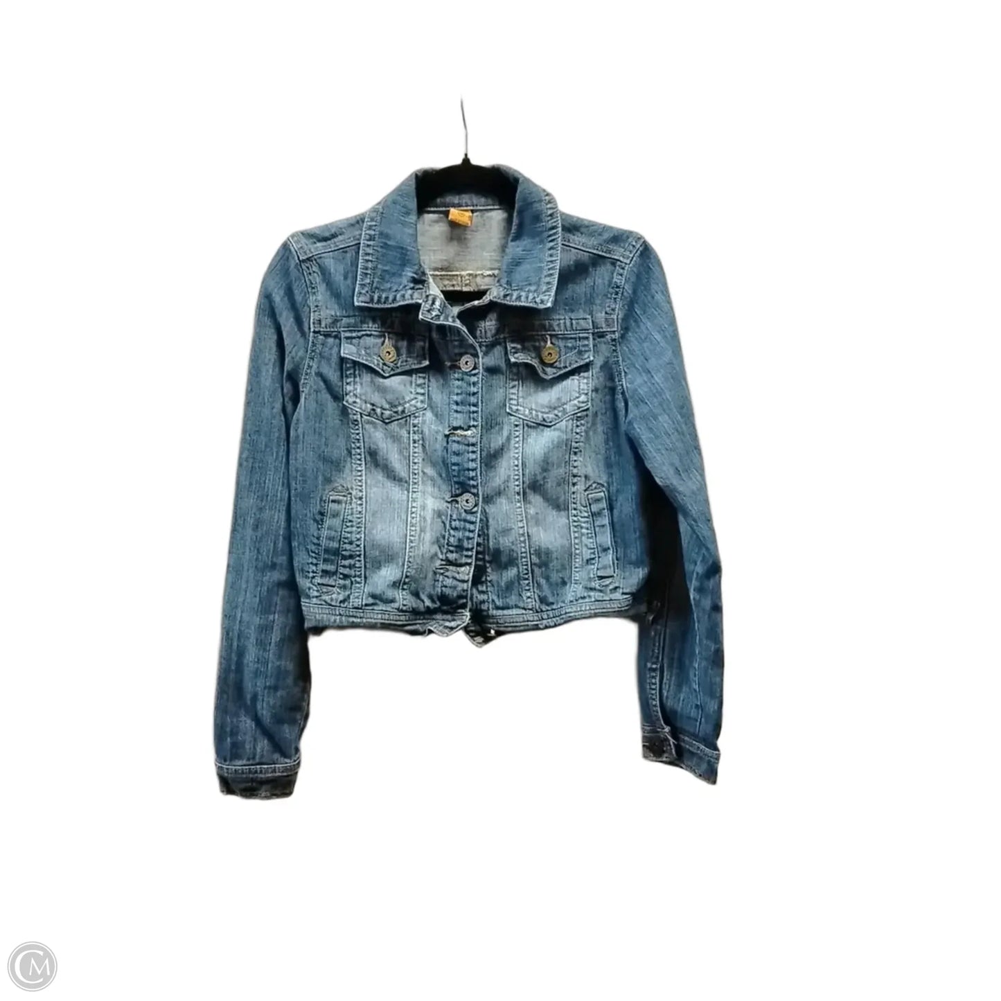 Jacket Denim By Jou Jou In Blue, Size: M