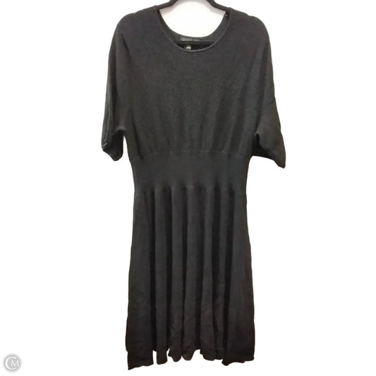 Dress Casual Midi By Banana Republic In Black, Size: 16
