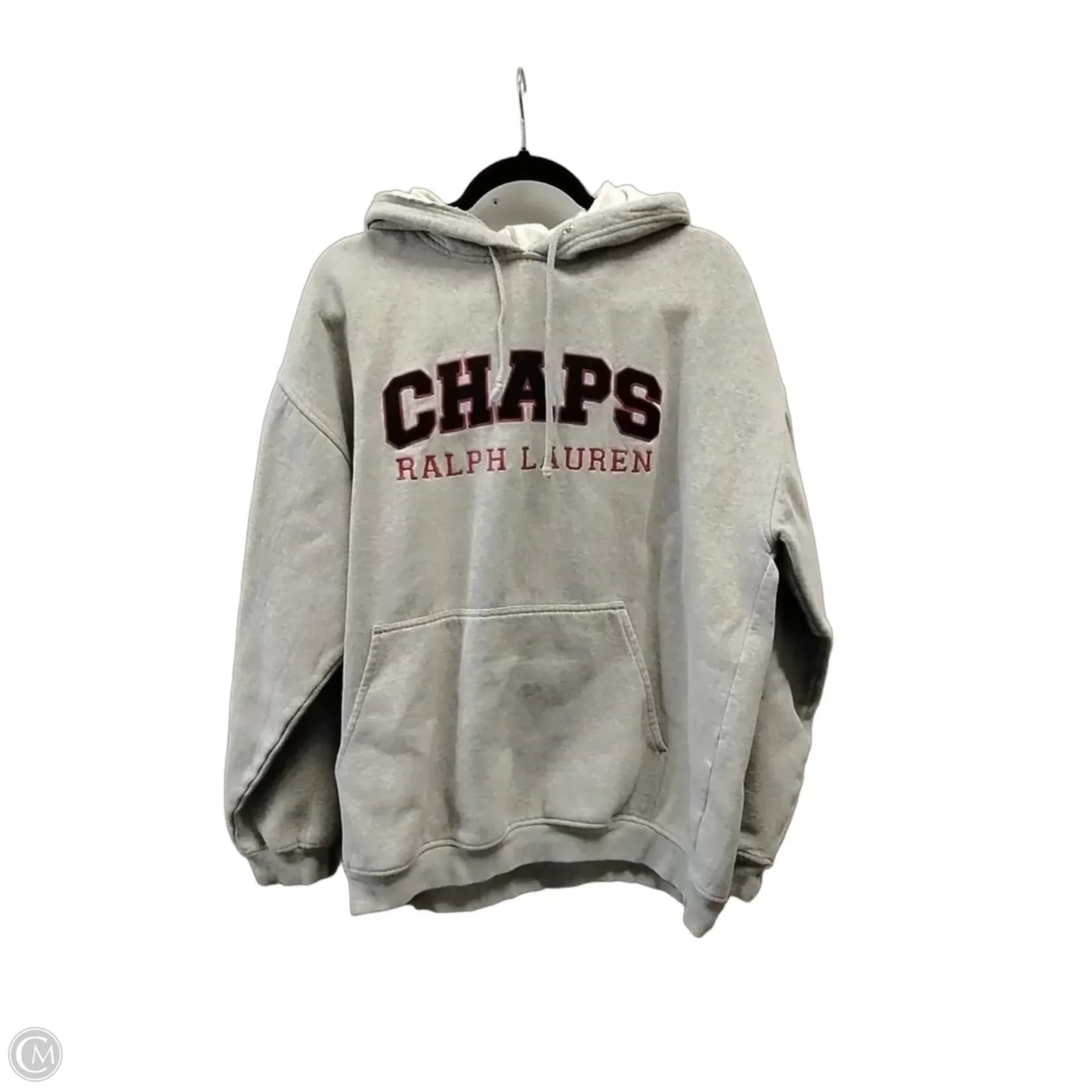 Sweatshirt Hoodie By Ralph Lauren Co In Grey, Size: L