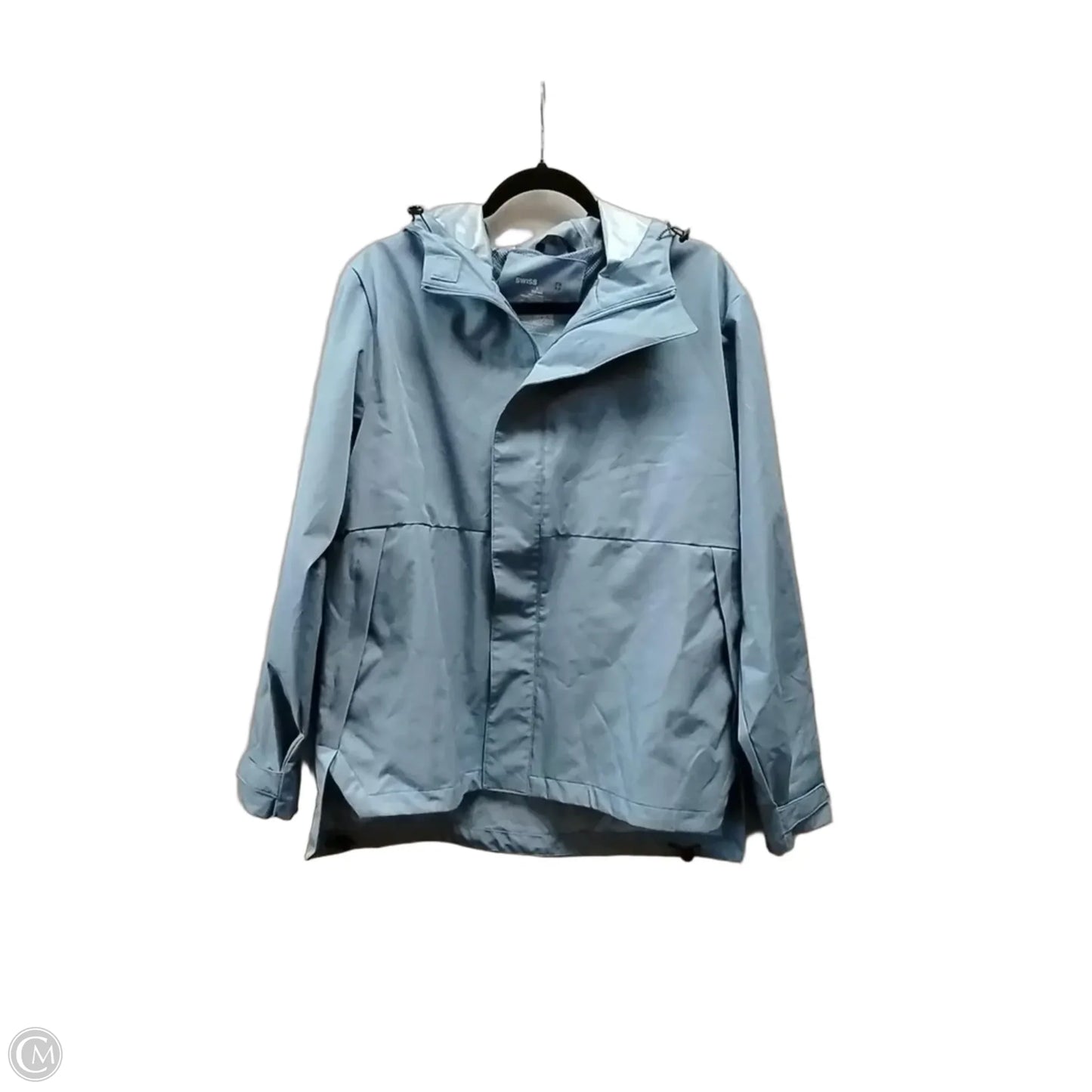 Coat Raincoat By Cme In Blue, Size: L