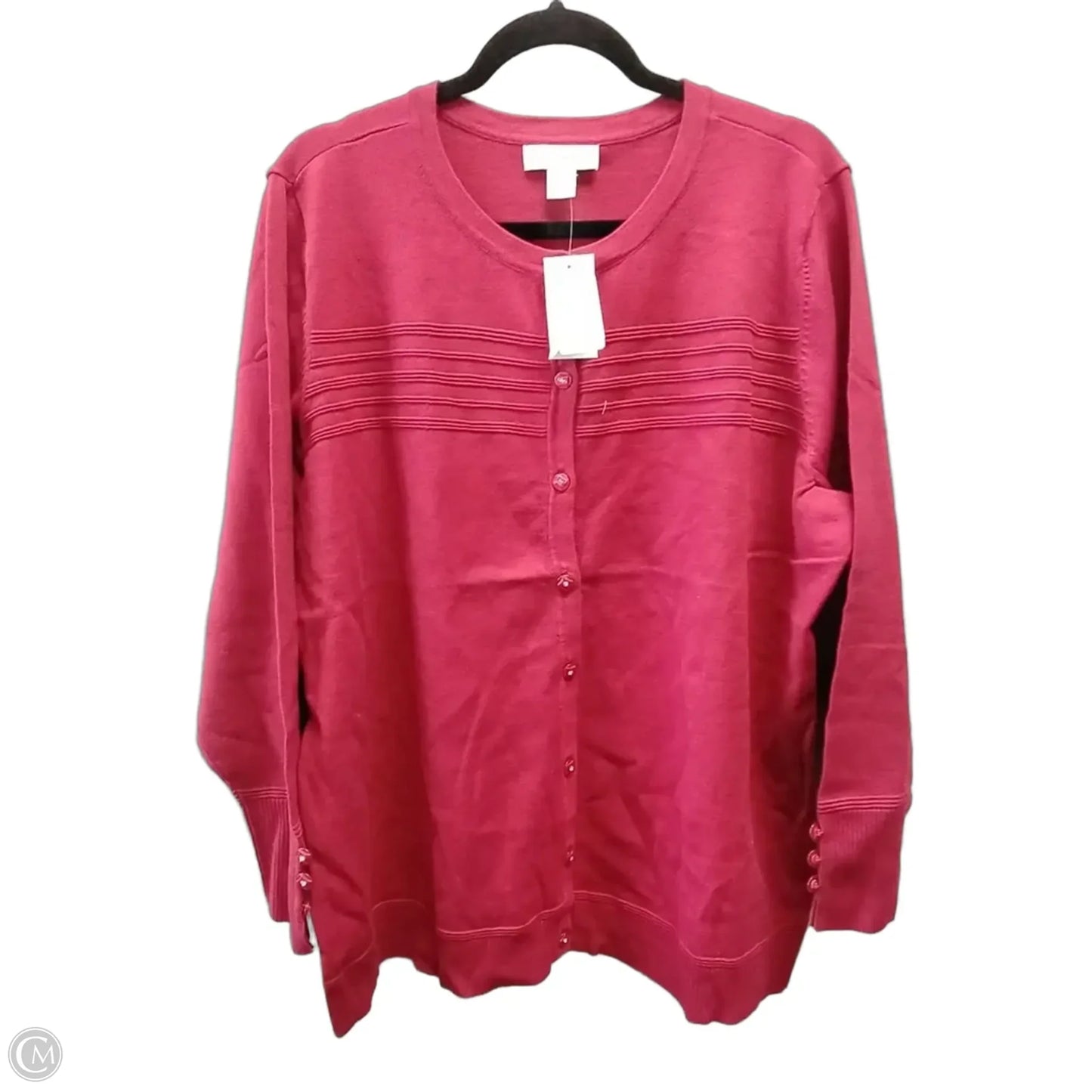 Sweater By Cj Banks In Red, Size: 2x