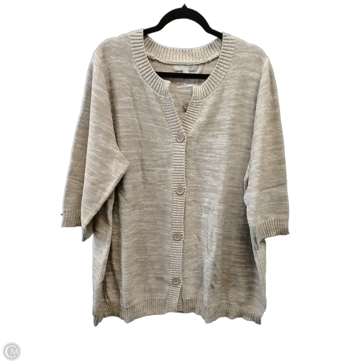 Sweater By Woman Within In Tan, Size: 1x