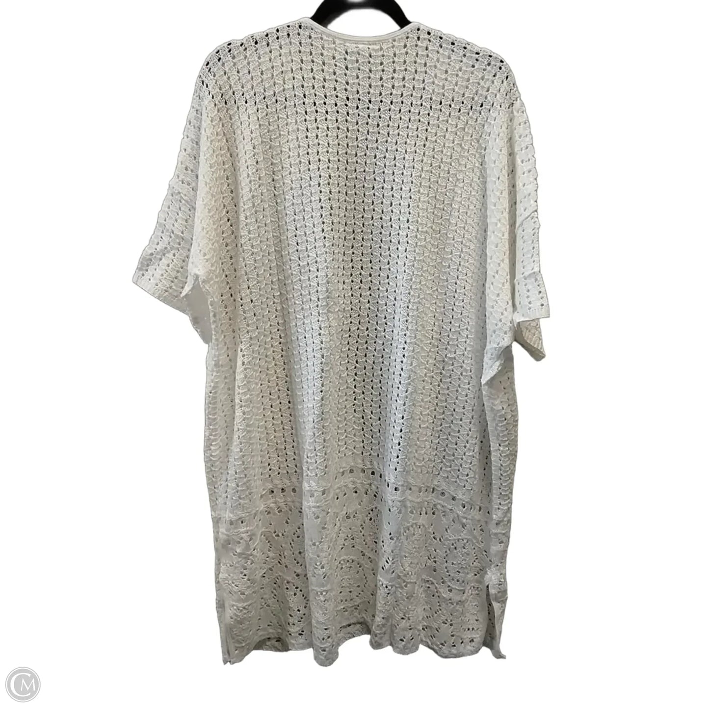Sweater Cardigan By Catherines In White, Size: 2x