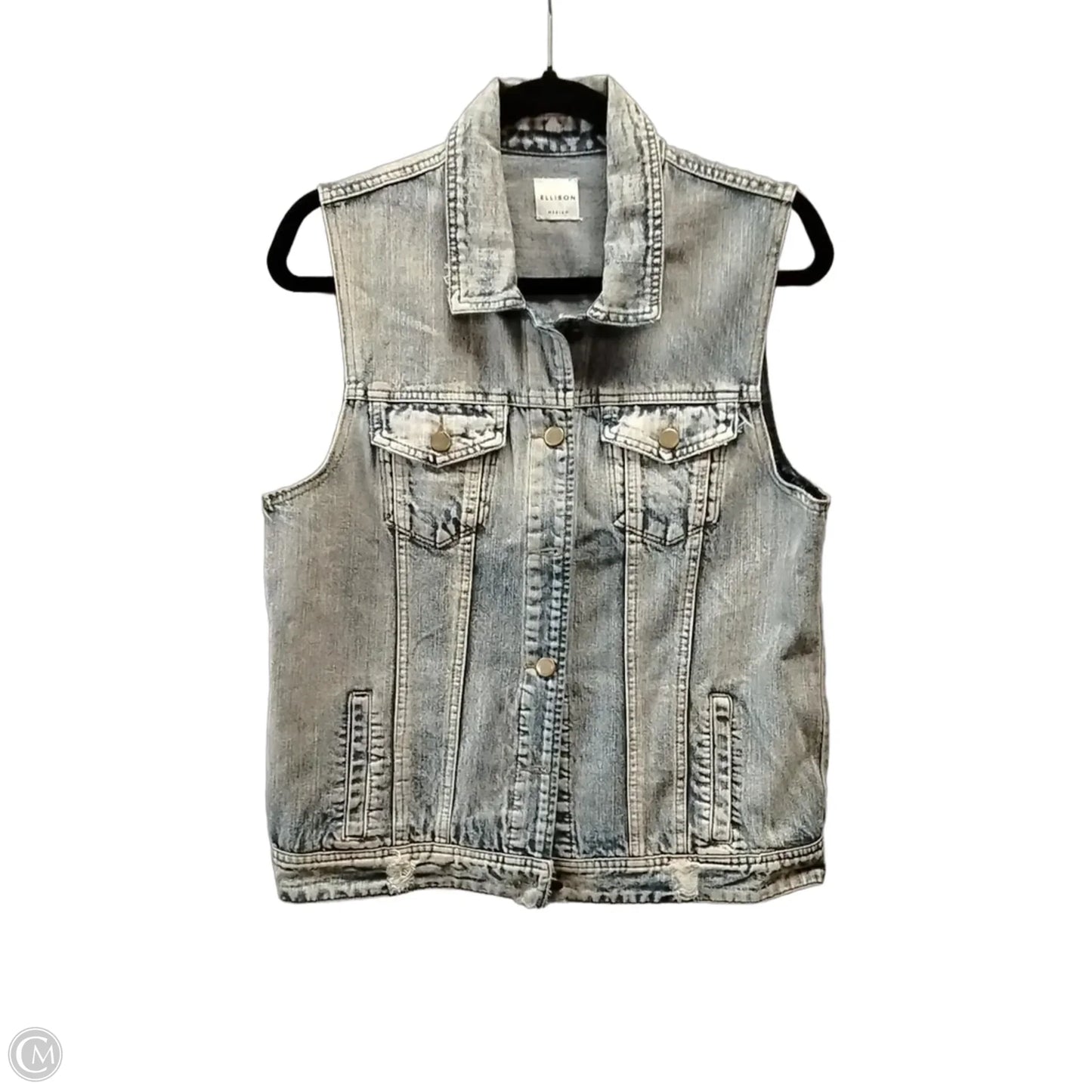 Vest Other By Ellison In Blue Denim, Size: M