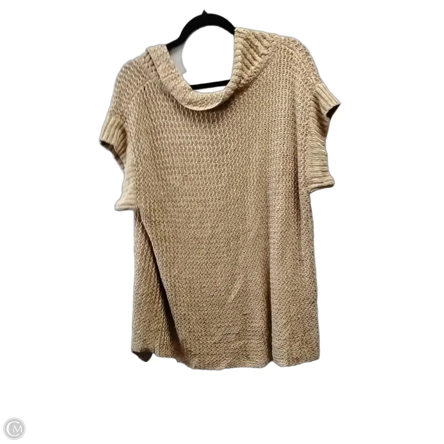 Sweater Short Sleeve By Coldwater Creek In Tan, Size: L